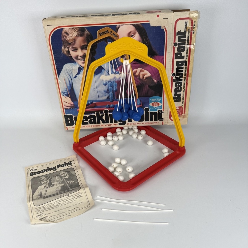 Vintage 1976 BREAKING POINT Game by Ideal Complete‎